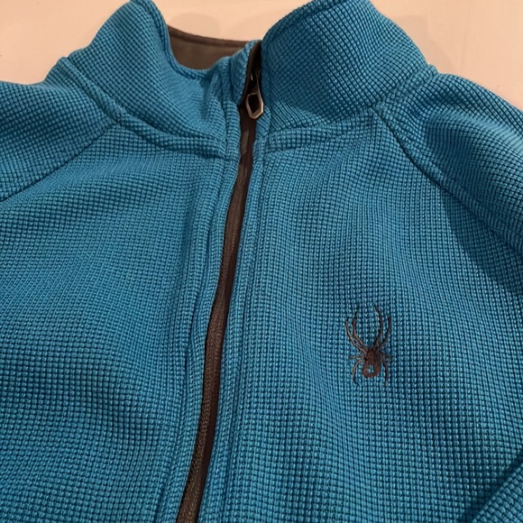 Spyder unisex size M 10-12 - Beautiful front zippered w/pockets fleece like new - Picture 2 of 5